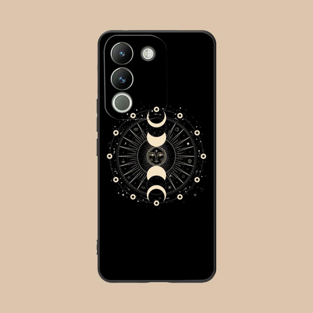 Чехол для мобильного телефона 'Солнце Луна' для VIVO Y77 76 75 74 73 72 58 56 55 51 50 38 36 Y19 Y18 Y03 Y01 5G Цветной печатный чехол