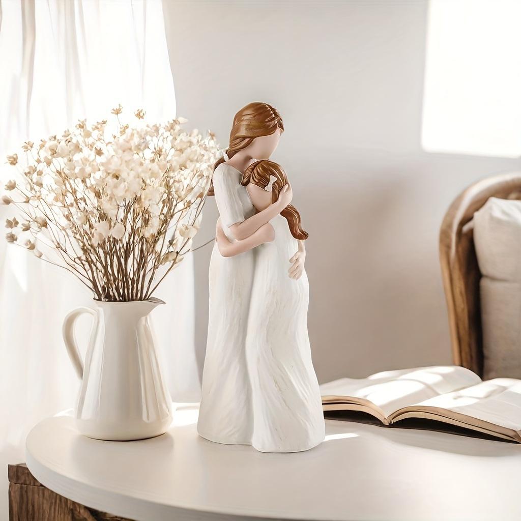 Mother's Day gifts, mother daughter, sisters affection, embrace, home furnishings, decoration, ins, resin crafts