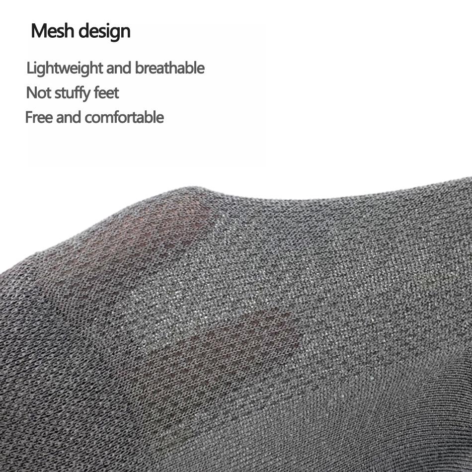 5 Pairs Mens Bamboo Sock Light Weight Thin Mesh Breathable Socks Men Summer Anti Odor Middle Cut Cool Sock