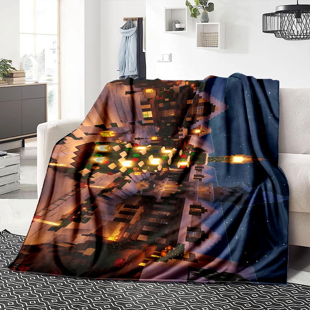 1Pc Elf Shelf Roblox Blanket Soft Throw Blanket For Home Bedroom Bed Sofa Travel Office Solid Christmas Blanket
