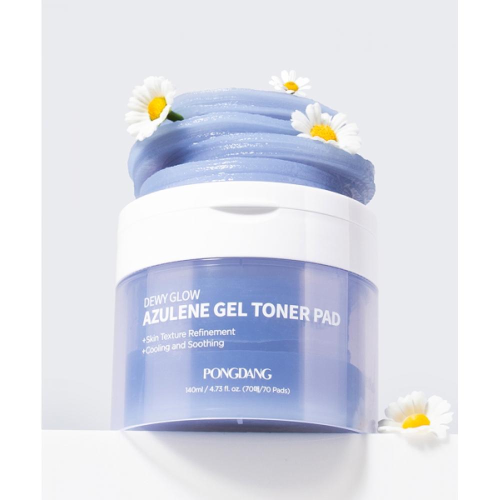Pongdang Fondant Dewey Glow Azulene Gel Toner Pad