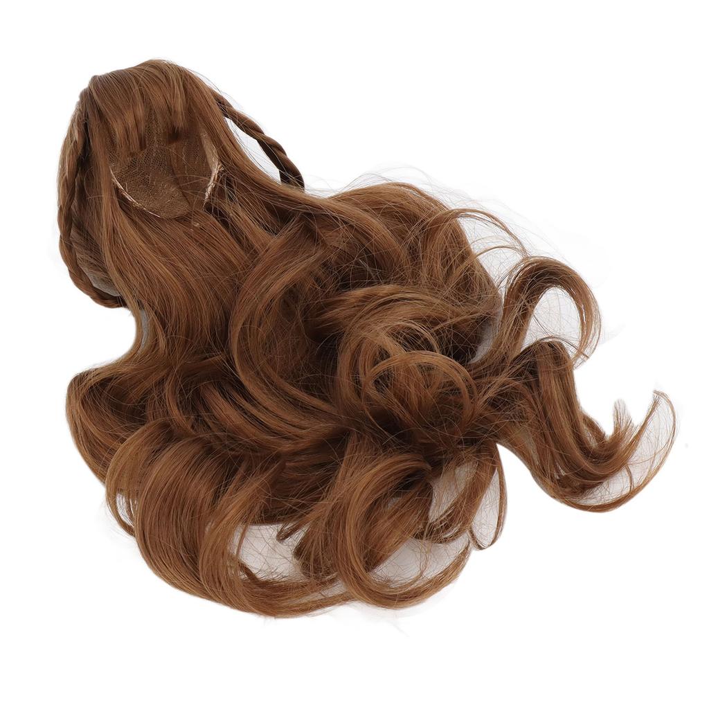 Doll Hair Wig Curly Style Neat Bangs DIY Cutting Soft Doll Supplies for 1 3 8 To 9in Head Circumference BJD Doll