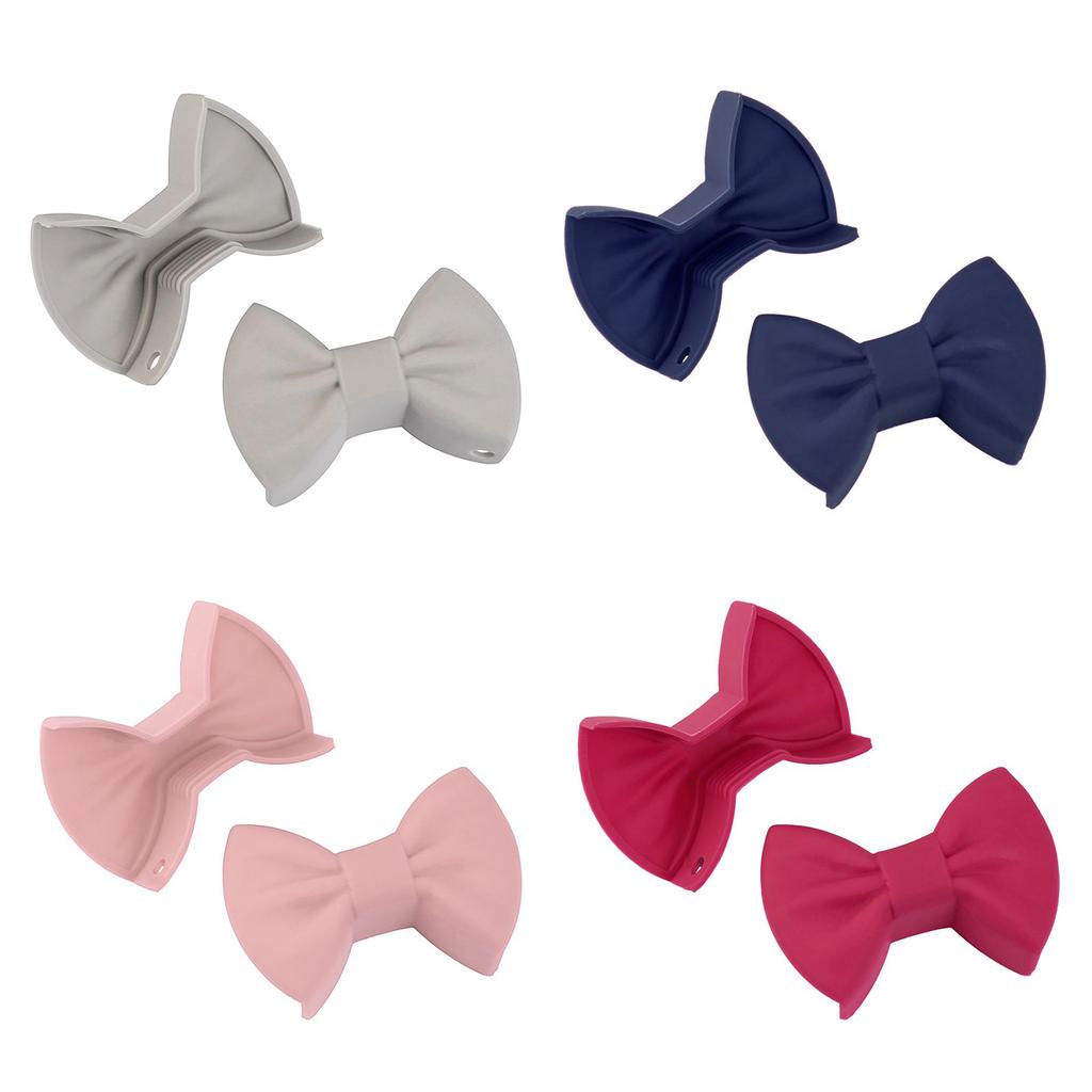 2 шт. силиконовые защитные перчатки для пальцев с термоизоляционным зажимом и силиконовым бантом для безопасной готовки и выпечки