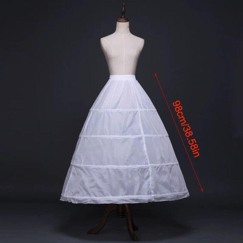 Юбка-кринолин с 4 обручами, длинная, новые аксессуары для платья с цветами