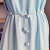 Skirt Pearl Waist Chain Women's Elegant Pearl Belt Dress Waist Chain Ladies Decorative Jewelry