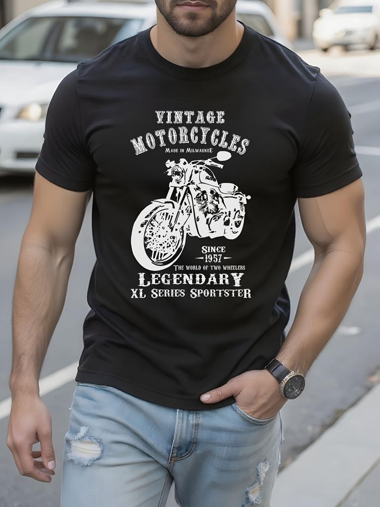 Vintage Motorcycle Graphic Tshirt XL Series Sportster Sin...