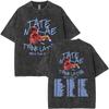 Washed Singer Tate Mcrae Album So Close To What Miss Possessive  World Tour T Shirts Men Women Fashion Oversized Tshirts