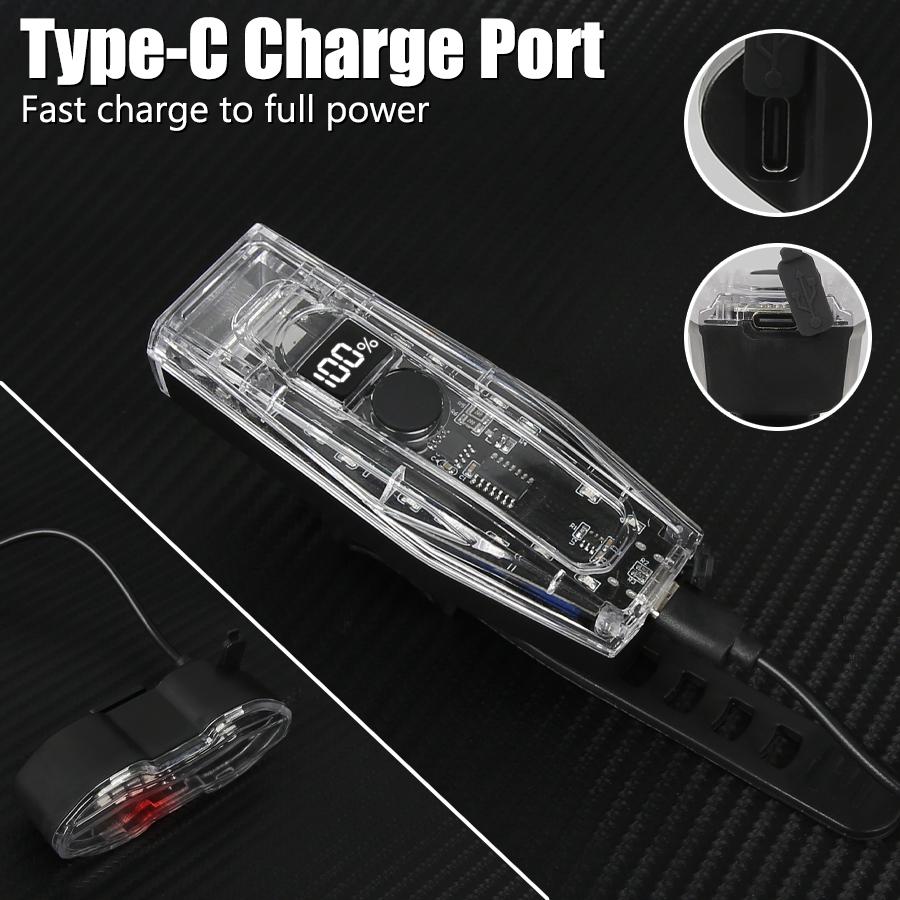 Rechargeable Bike Light Set Outdoor Front Lamp 5Mode Easy To Install Headlight Bicycle Accessories for The Bicycle Taillight