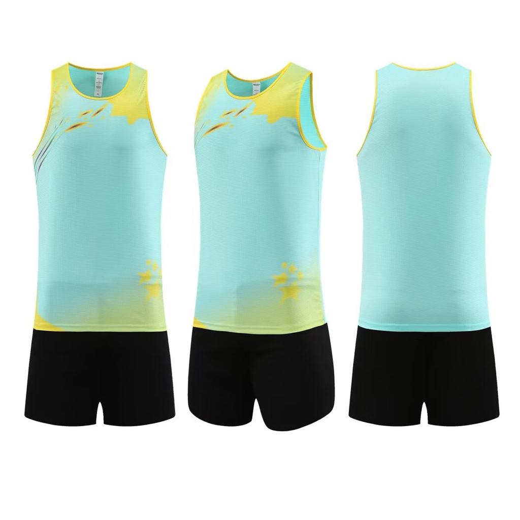 Wholesale track and field uniform sets, student track and field competition uniforms, adult and children's training uniforms, smooth track and field
