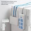 1pc Premium Plastic Wall-Mounted Power Strip Holder - Self-Adhesive Desktop Socket Organizer for Easy Cable Management and Home Improvement