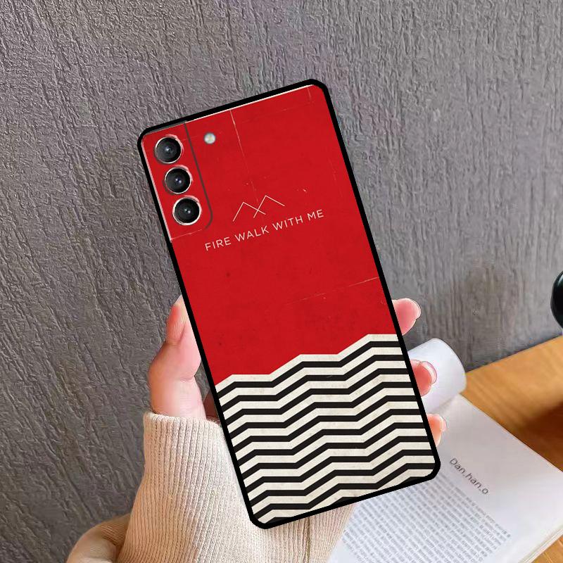 Twin Peaks Case For Samsung Galaxy S22 Ultra S21 S20 FE S8 S9 S10 Plus Note 10 20 S23 Ultra Back Cover