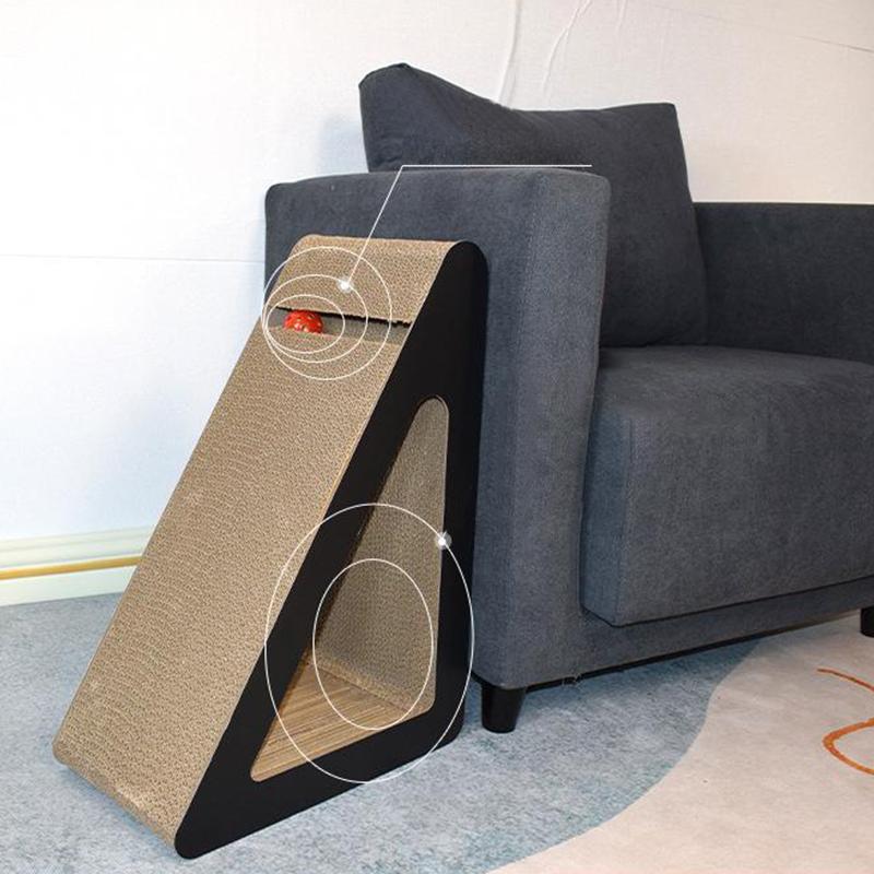 Cat Scratching Cardboard Pet Cat Scratcher Board Wear-Resistant Cat Scratch Pad Claw Grinding Posts Interactive Vertical Cat