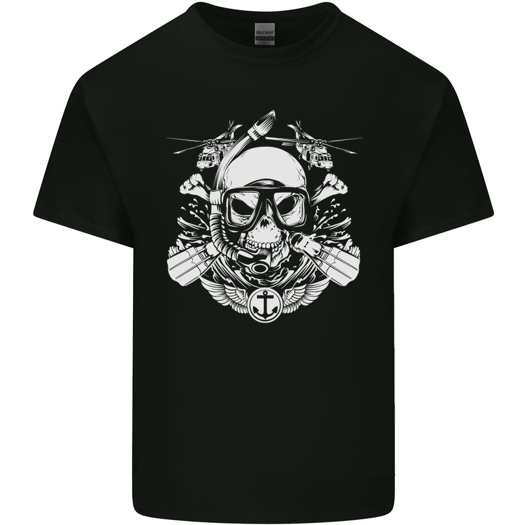 Marine Scuba Diver Navy Seals SBS Diving Unisexs Light Cotton TShirt