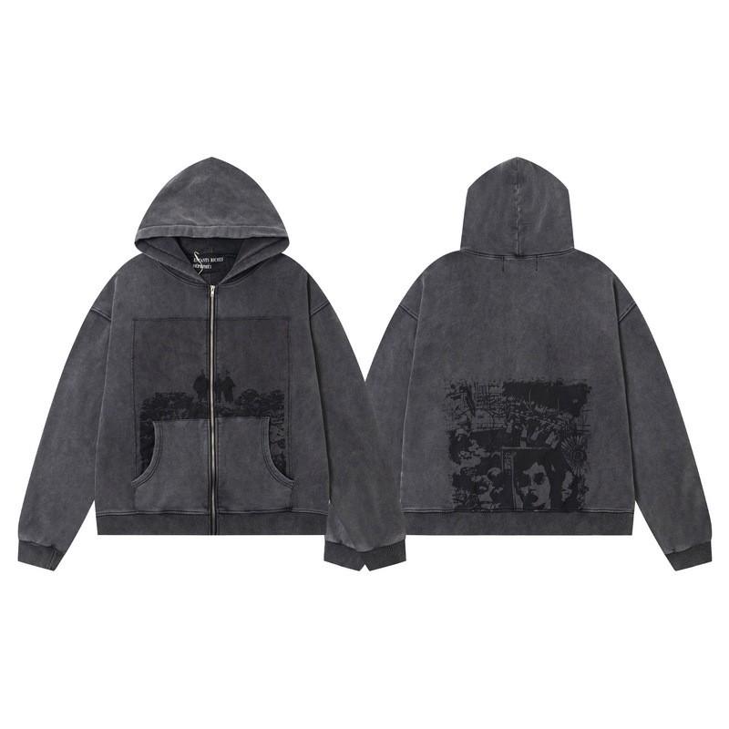 2025 Unisex Oversized Hooded Sweatshirt With Vintage Character Print Loose Fit Streetwear Casual Top