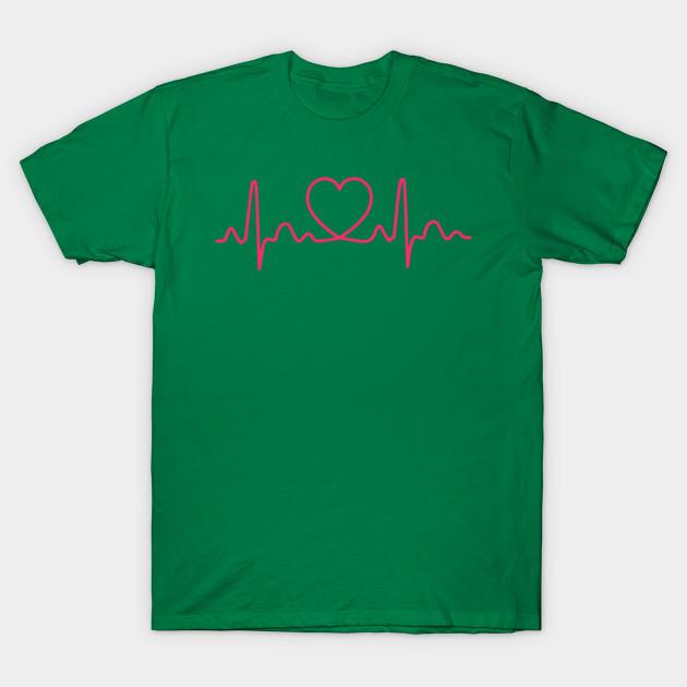 For Women Heartbeat Doctor Nurse Medical Tshirt T Shirt 90S Korean Style Tee 100% Cotton Picture Custom Round Collar