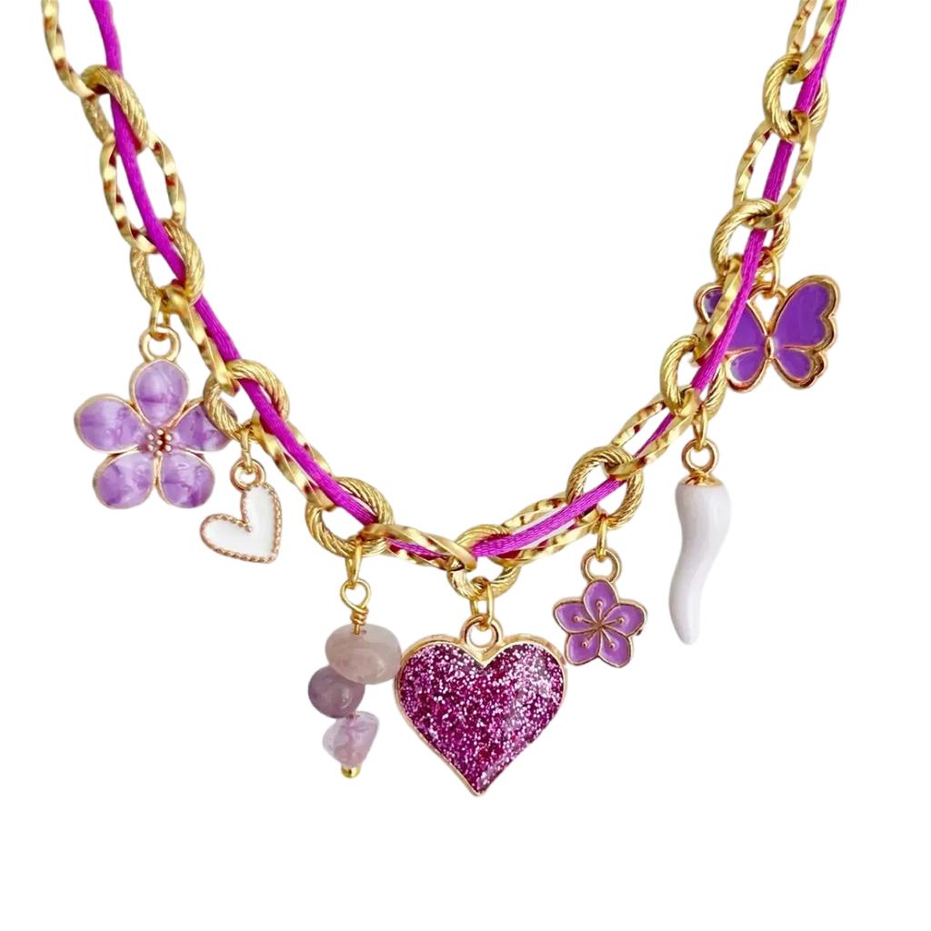 Adjustable Stainless Steel Rope Chain Necklace with Various Pendant Beach Neck Jewelry Suitable for Women and Girls