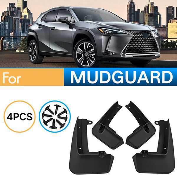 Lexus Black ABS Car Mudguards Set