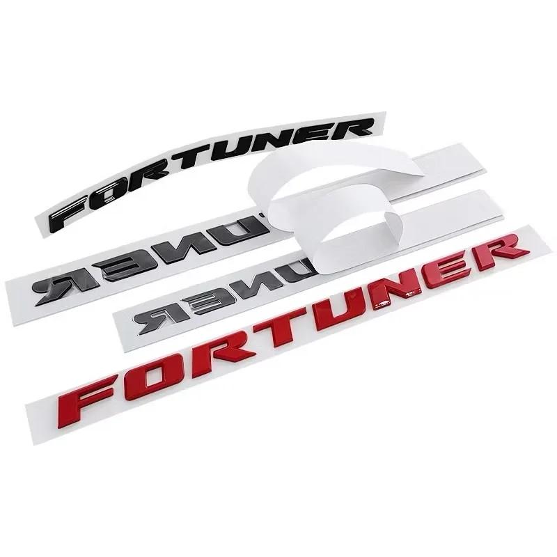 dclky10 1pc 3D ABS FORTUNER Letters Emblem Stickers for Toyota Fortuner Car Front Hood Bonnet Grill Trunk Badge car Accessories