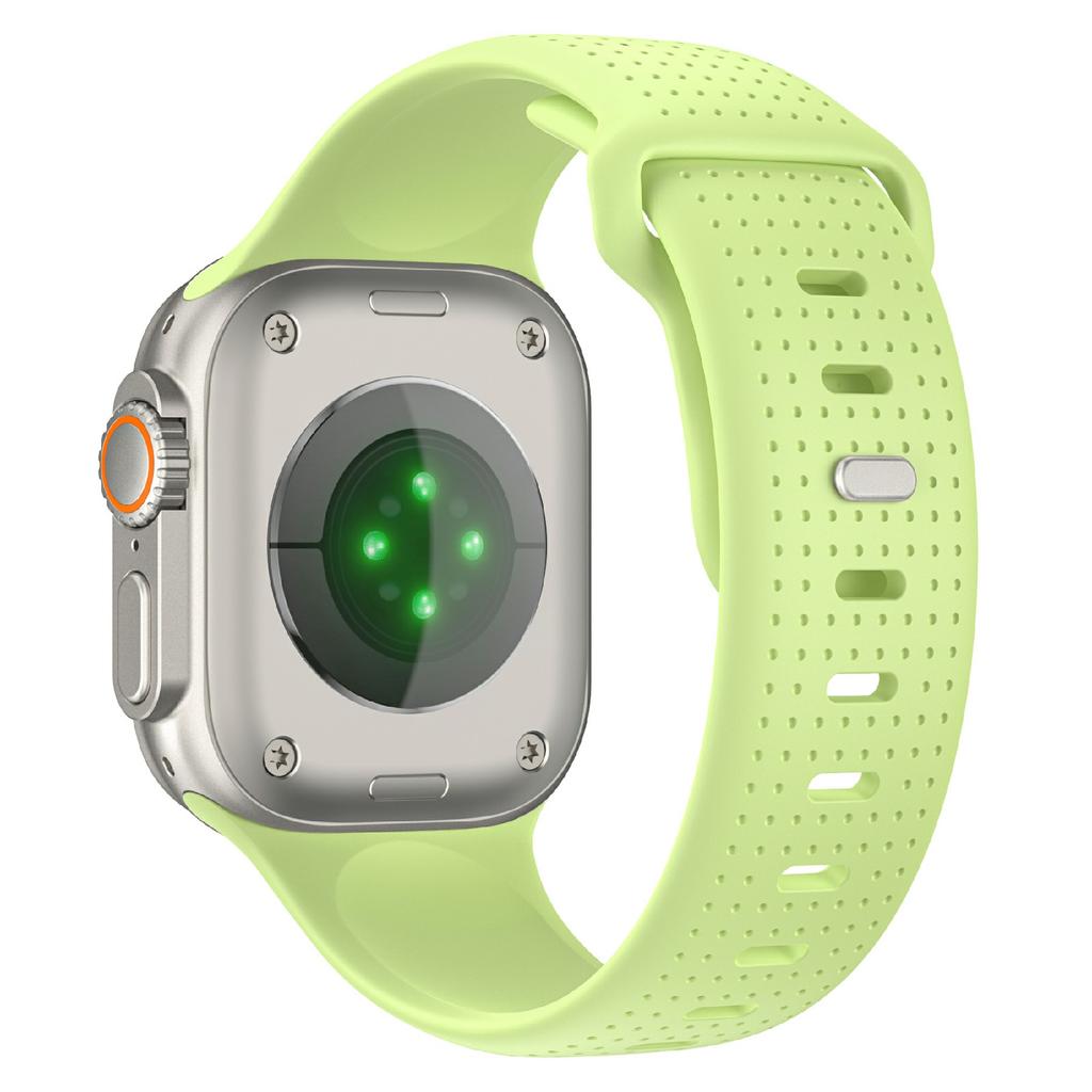 Luminous Fluorubber Strap for Apple Watch Ultra 3 2 1 49mm/Series 11 10 46mm/9 8 7 45mm/SE3 SE2 SE 6 5 4 44mm/3 2 1 42mm Dotted Night Glow Watch Band