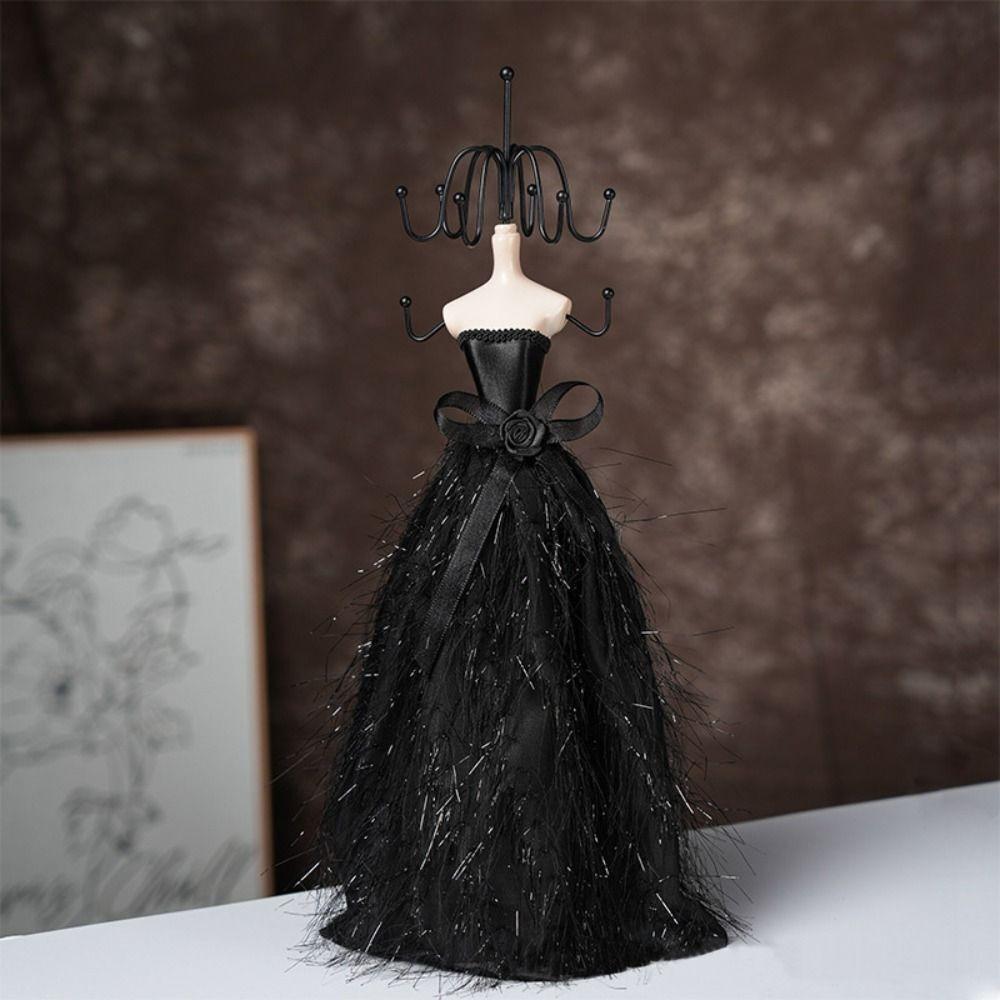 Black Jewelry Storage Rack High Heeled Shoe Design Window Decorations New Jewelry Display Rack