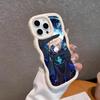 Game GI Dainsleif Phone Case for iPhone 17 16 15 14 13 12 11 Air Pro Max Plus White Soft TPU Wavy Edge Cover