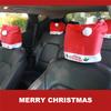 Рождественская шапка для автомобильного сиденья, чехол для подголовника, креативная защита сиденья, шапка Санты, аксессуары для подголовника автомобиля, рождественские украшения
