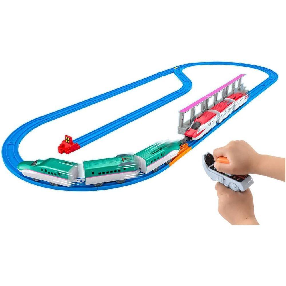 Takara Tomy Plarail You Drive Connecting Grip Controller E5 Series Shinkansen E6 Series Shinkansen Set Train Toy & (Ages 3+)