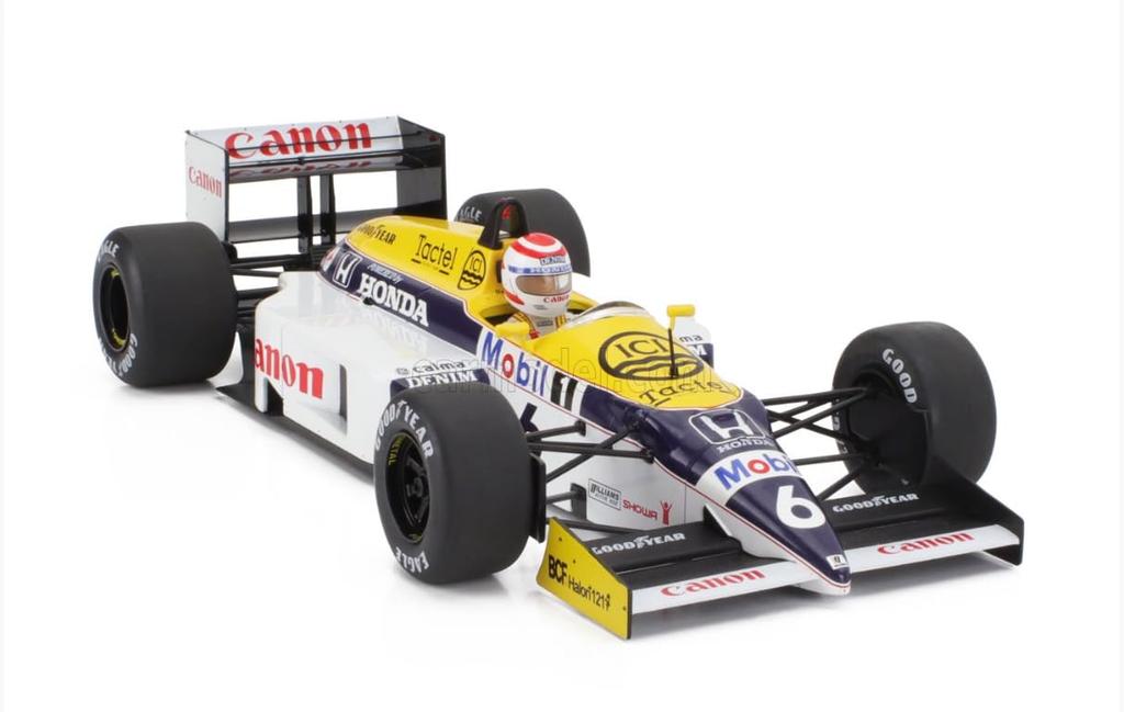 MCG F1 Diecast Model Car 1/18 Scale FW11 Team Williams 1986 British Grand Prix Winner Nelson Piquet #6 [Parallel Import]