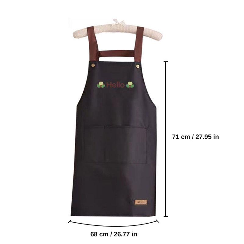 Waterproof Oil Proof Convenient Pocket Chef Cooking Apron Kitchen Apron Men Women Barista Manicurist Work Aprons Waiter UniformW