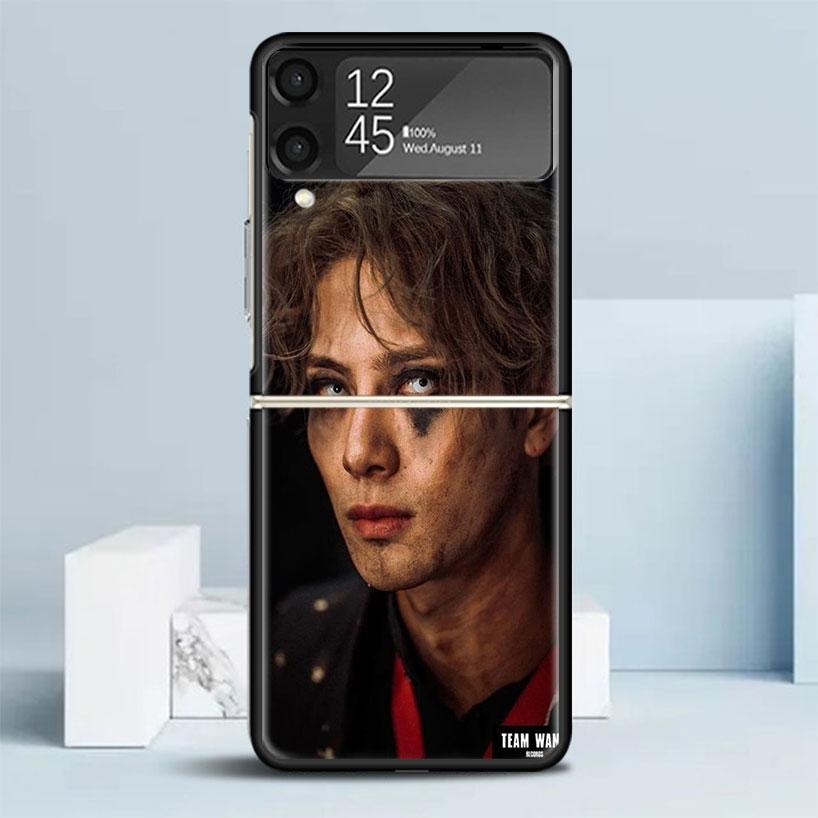 Чехол-книжка J-Jackson Wang Singer Black для Samsung Galaxy Z Flip 7 6 5 4 3 5G Чехол для телефона Flip7 Flip6 Flip5 Flip4 Flip3 Чехол с рисунком G
