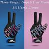 Left Hand Snooker Glove Three Finger Three Cut Gloves  Training Equipment