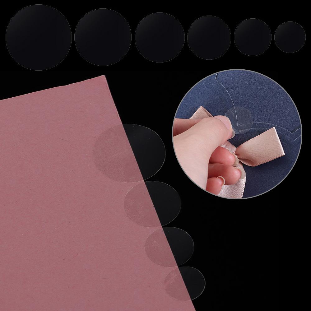 8/24/48/70/96/132pcs Bags Wafer Gloss Self Adhesive Label Dot Sticker File Sealing Transparent