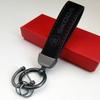 FHQD2 Luxury Leather Women Men Gifts Car Logo Keychain Auto Keyring Accessories For Skoda Yeti VRIS Octavia a5 a7 Karoq Kamiq Fabia