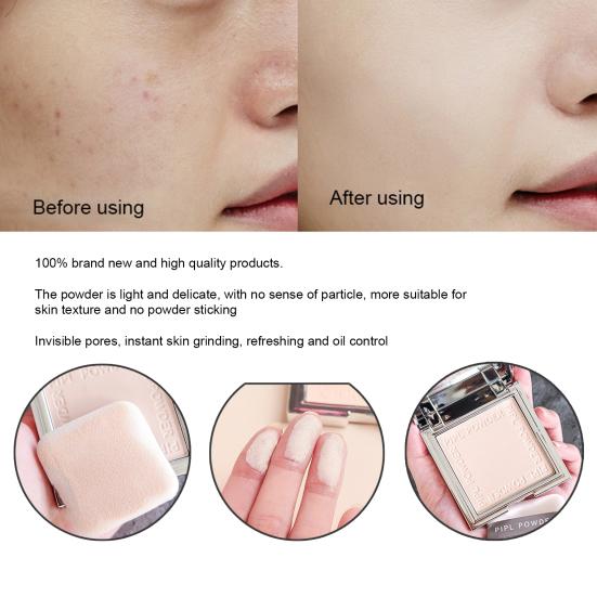 Yousheng 10 г/Коробка Прессованная пудра Легкая Освежающая Изысканная Финишная Рассыпчатая пудра для Косметики