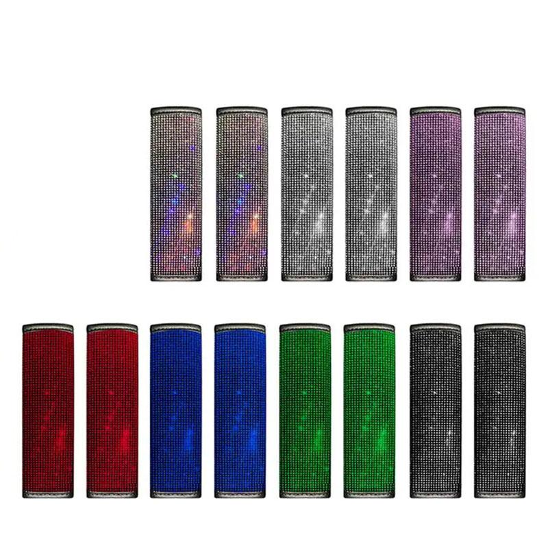 1 шт., блестящие наплечники для ремня безопасности автомобиля, украшения со стразами, накладки на плечи, защитные накладки, подушки, автомобильные аксессуары для женщин