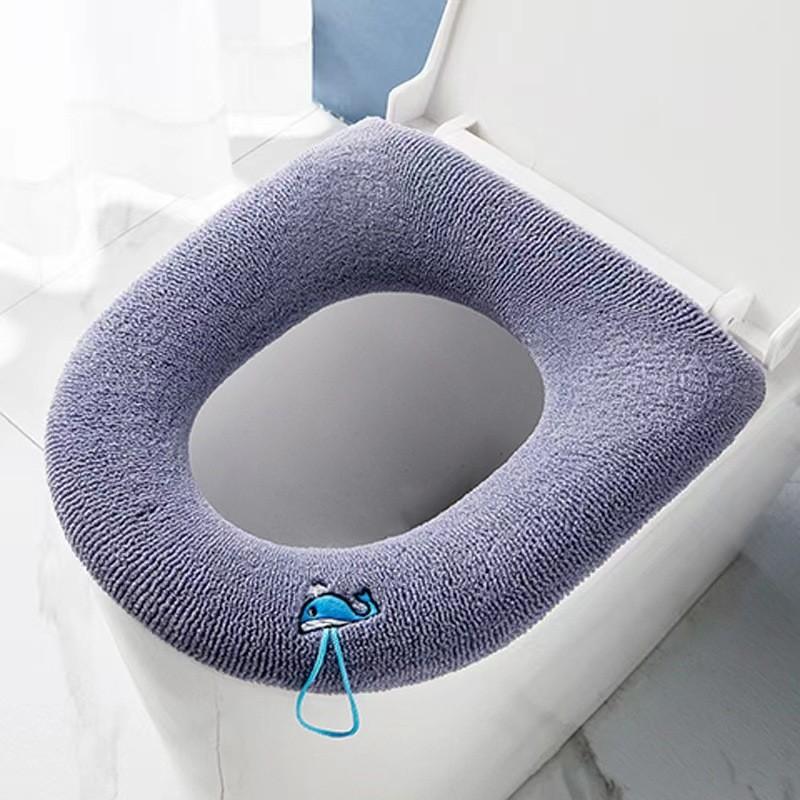 Thicken Toilet Seat Cushion Breathable Non-slip Detachable Anti-deformed Lid Pad Cover Winter Warm Soft Washable Closestool Mat Bathroom Accessories