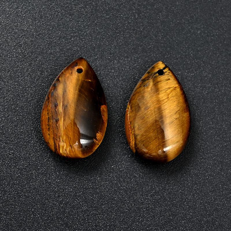 Аметистовый розовый кварц тигровый глаз кристалл капля воды кулон для самодельных ювелирных изделий