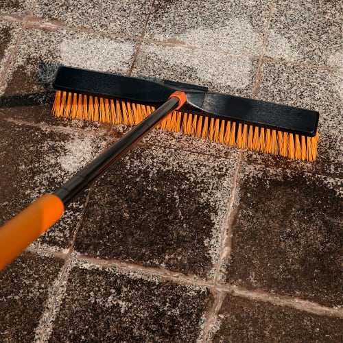 CLEANHOME Профессиональная палубная щетка, ширина 60 см, регулируемая длина (129см-166см), Подходит для балконов, улицы, полов и садов, чистящие средства