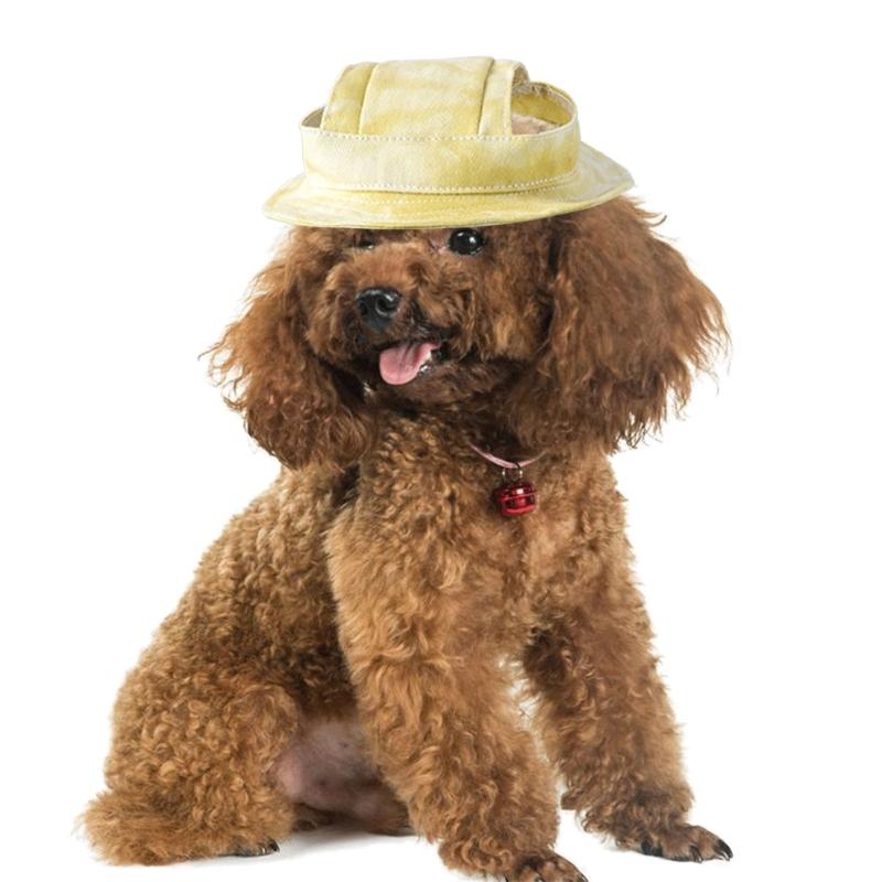 Dog Hat Dog Sun Hat Summer UV Protections Visors for Small Medium Large Dogs with Ear Hole Adjustable Chin Strap