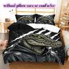 Dark animal hoodie Pattern Bedding Quilt Set Quilt Cover Pillowcase Home Decoration Birthday Gift (1 * duvet cover + 2 * pillowcase, without core)