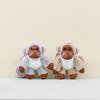 Charming Mini Plush Gorilla Toy With Super Soft Fabric And Keychain Attachment For Kids