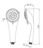 Multi Function Plastic Rainfall Hand Shower Head 5 Setting ABS Handheld Bath Shower Head