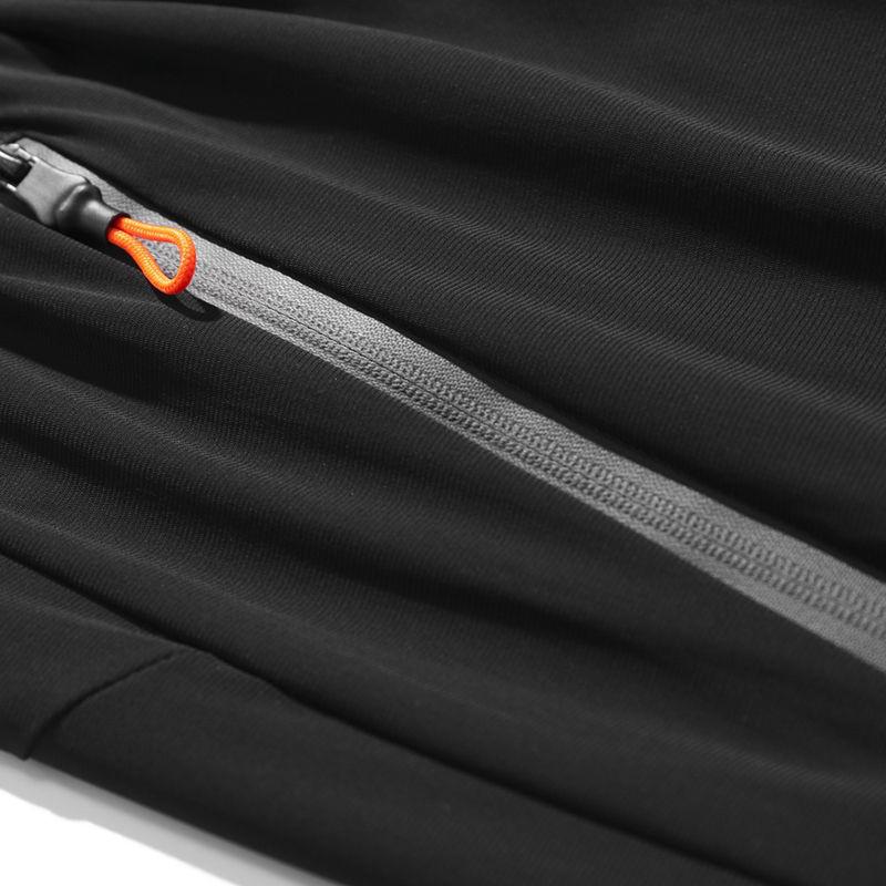 Мужские летние эластичные спортивные шорты из ледяного шелка с карманами и молнией