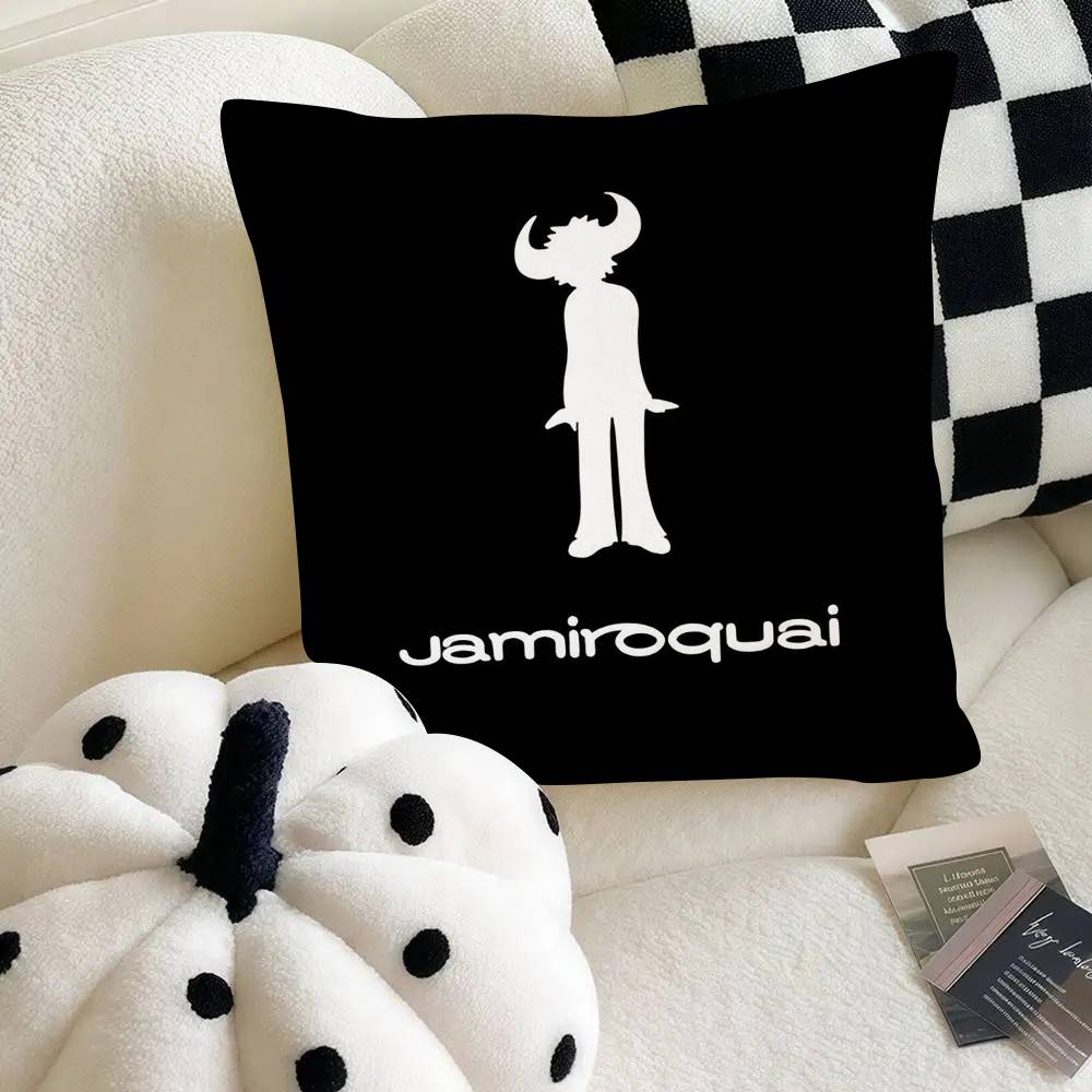 Band Jamiroquai Jay Kay Pillow Case Fashion Square Pillowcase Bedroom Sofa Room Ins Decoration Leisure