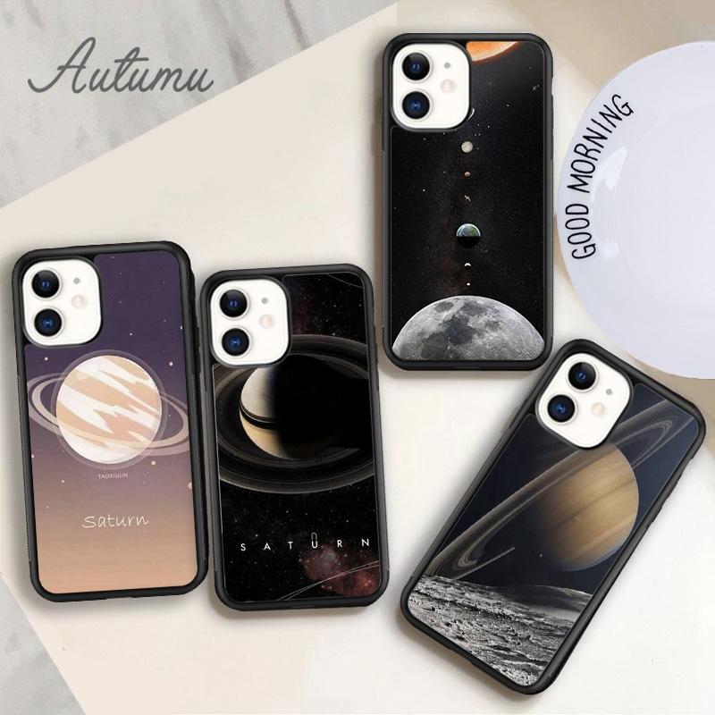 Чехол для телефона Saturn Solar system для iPhone 11 12 13 14 Pro Max mini X XR XS SE 2020 6S 7 8 Plus Samsung Galaxy S21 S22