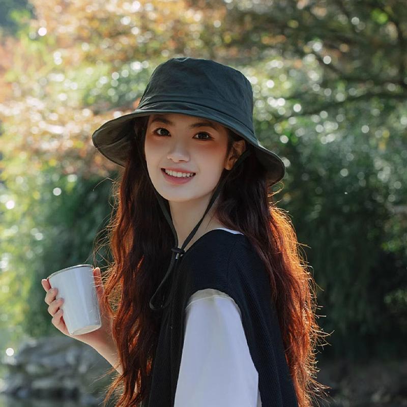 2025 шляпа женская летняя защита от ультрафиолета защита от солнца альпинизм быстросохнущая шляпа рыбака ветрозащитная веревка шляпа от солнца