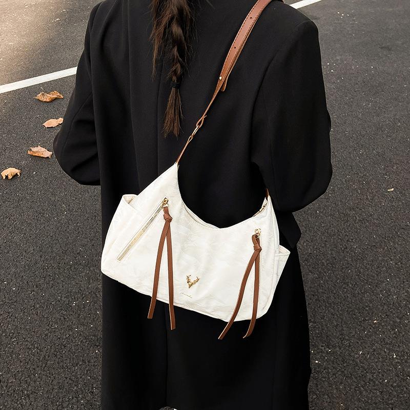 Повседневная сумка большой вместимости для поездок на работу, женская, новая коллекция осень-зима 2025, универсальная сумка-мессенджер, модная наплечная сумка под мышкой