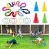 Kids Outdoor Toys Elastic Rope Throwing Ring Game 45692 Players Elastic