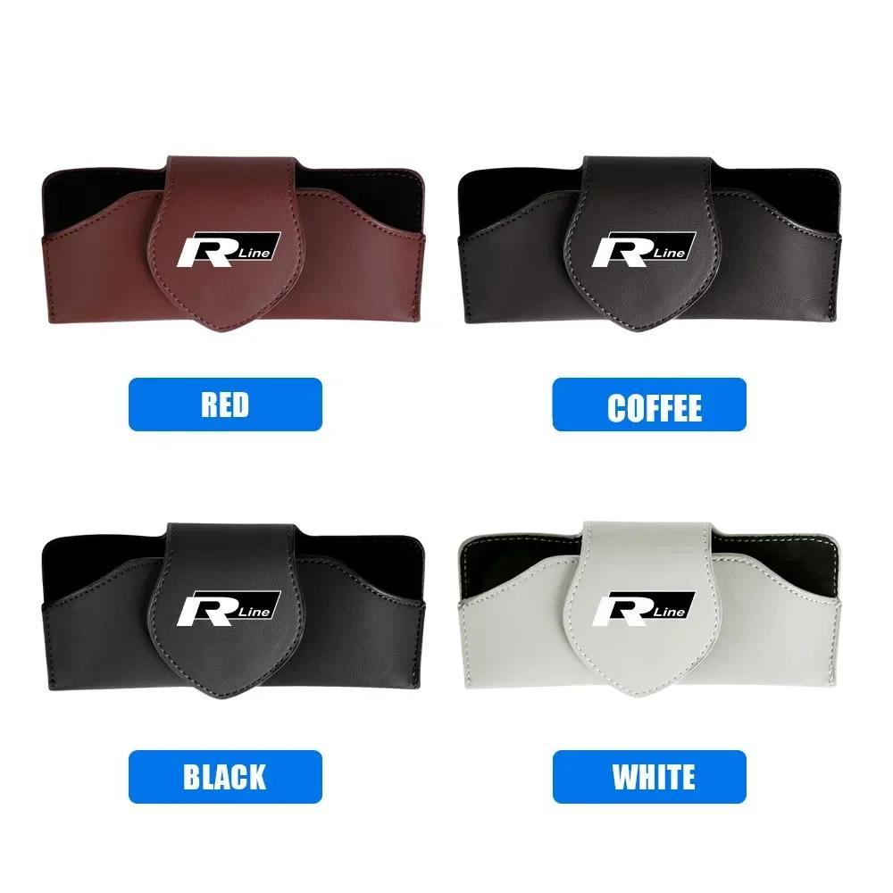 T23-·1pcs New Car Sun Visor Glasses Clip Sunglasses Protect Accessories For VW Volkswagen Golf Polo Passat Touran Jetta
