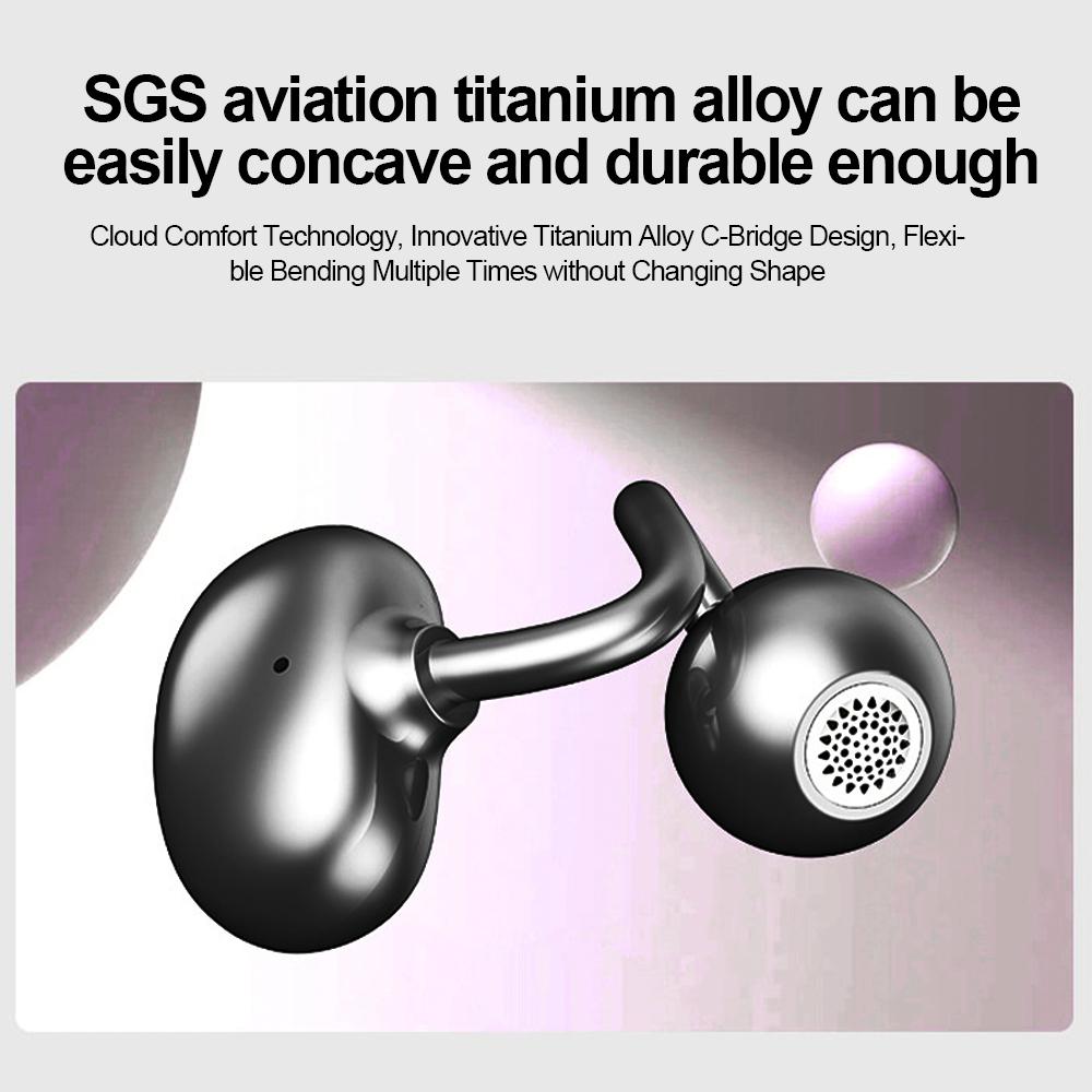 Беспроводные Bluetooth 5.4 Наушники с ушным креплением Водонепроницаемые Спортивные Гарнитуры Шумоподавление Hi-Fi Стерео Вкладыши для Смартфонов